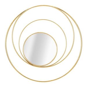 Imagine Oglinda de perete Arc Glam, Mauro Ferretti, Ø 80 cm, fier, auriu