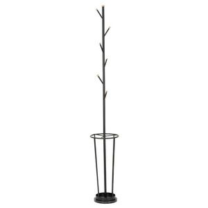 Imagine Cuier cu suport umbrele Glam, Mauro Ferretti, Ø 26x176 cm, fier, negru/auriu