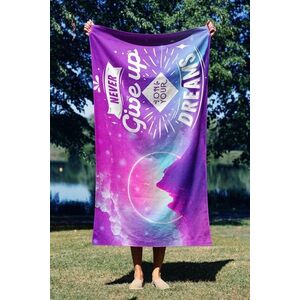 Imagine Prosop de plaja, L'essentiel Maison, Never Give Up 70, 70x130 cm, Multicolor