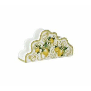 Imagine Suport pentru servetele Limoni, Brandani, 20 x 4 x 10 cm, portelan