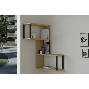 Imagine Raft de perete, Hanah Home, Lecco, 84x52x20 cm, Maro