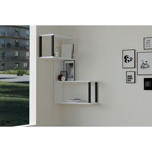 Imagine Raft de perete, Hanah Home, Lecco, 84x52x20 cm, Alb