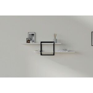 Imagine Raft de perete, Hanah Home, Mone, 120x30x18 cm, Alb