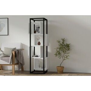 Imagine Corp biblioteca, Hanah Home, Rabant, 44x140x29 cm, Alb