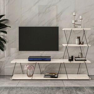 Imagine Comoda TV, Hanah Home, Ilgaz, 150x93x30 cm, Alb