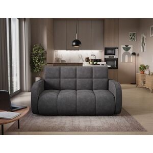 Imagine Canapea extensibila 3 locuri ELTAP, Deverio, 154x103x83 cm, lemn/poliester, gri inchis