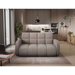Imagine Canapea extensibila 3 locuri ELTAP, Deverio, 154x103x83 cm, lemn/poliester, bej inchis