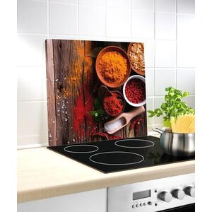 Imagine Protectie perete bucatarie, Wenko, Spice, 50 x 56 cm, sticla termorezistenta
