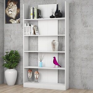 Imagine Biblioteca Ikiz, Puqa Design, 100x25.8x187 cm, alb