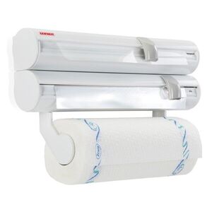 Imagine Suport pentru prosoape de bucatarie/folie aluminiu/folie plastic, Leifheit, Rolly Mobil, cu montare pe perete, inox/plastic