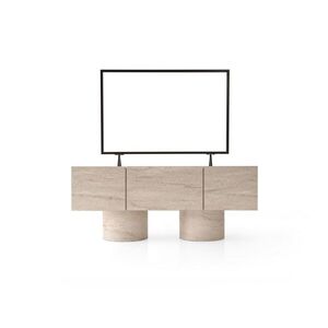 Imagine Comoda TV, Hanah Home, H.Tv Sehpası, 150x87x42 cm, Travertin