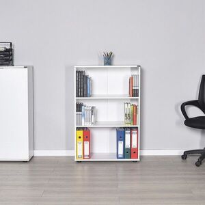 Imagine Corp biblioteca, Hanah Home, Rkt-330-Dd-1, 72x109x34 cm, Alb diamant