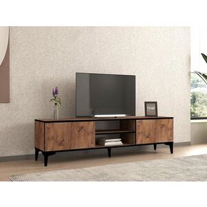 Imagine Comoda TV, Hanah Home, Begi, 180x49.6x40 cm, Pin Atlantic / Negru