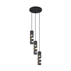 Imagine Lustra Stream, TRIO, 30x150 cm, 10W, 3x GU10, metal, negru mat