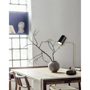 Imagine Lampa de masa Marley, TRIO, 12x25x45 cm, 5W, 1x GU10, metal, bronz mat/negru
