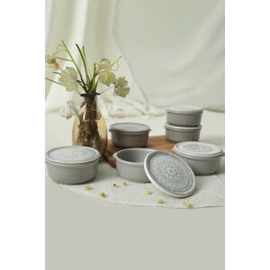 Imagine Set recipiente depozitare, Hermia, 275KRM2123, Antibacterian, Alb mat