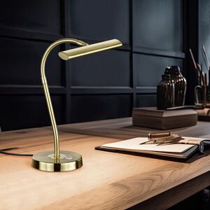 Imagine Lampa de masa Curtis, TRIO, 18x35 cm, 4W, 2x SMD LED, metal, bronz mat