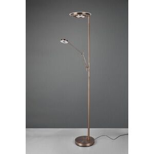 Imagine Lampadar Barrie, TRIO, 30x181 cm, 32W/6W, 2x SMD LED, metal, bronz antic