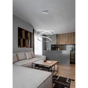 Imagine Lustra Bologna, RL, 50x150 cm, 36W, 1x SMD LED, metal, argintiu