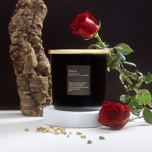Imagine Lumanare parfumata Aura, Homla, 870 gr, ceara, negru