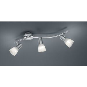Imagine Plafoniera Levisto, TRIO, 55x10x19 cm, 4.9W, 3x E14, metal, nichel mat/alb