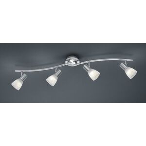 Imagine Plafoniera Levisto, TRIO, 88x11x19 cm, 4.9W, 4x E14, metal, nichel mat/alb