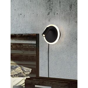 Imagine Aplica de perete Jordan, TRIO, 12x15x15 cm, 5W/2W, 2x SMD, metal, negru mat