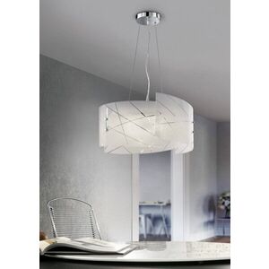 Imagine Lustra Sandrina, TRIO, 50x150 cm, 40W, 3x E27, sticla, alb