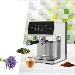 Imagine Espressor digital Heinner, 1350W, 20 Bar, 1.6L, crem/negru