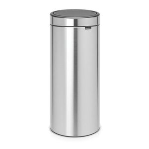 Imagine Cos de gunoi cu soft touch, Brabantia, Touch New Matt, 30 L, 32x29.5x72 cm, otel, argintiu