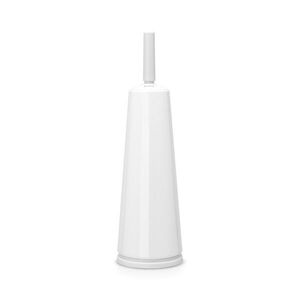 Imagine Perie de toaleta cu suport, Brabantia, ReNew, 12x12x42 cm, otel, alb