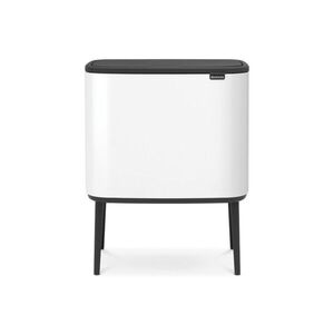 Imagine Cos de gunoi cu soft touch, Brabantia, Bo Touch, 36 L, 31.2x54x68 cm, otel, alb