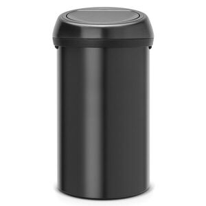 Imagine Cos de gunoi cu soft touch, Brabantia, Matt, 60 L, 40x40x71 cm, otel, negru mat