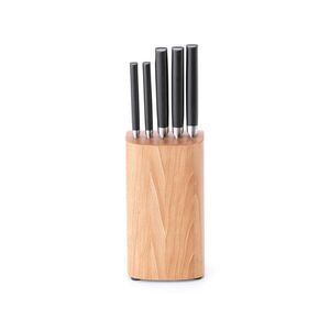 Imagine Set cutite cu suport, Brabantia, Profile, 36x12x10 cm, lemn/otel, natural