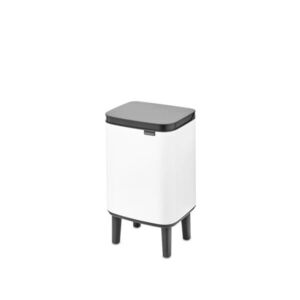 Imagine Cos de gunoi, Brabantia, Bo Small, 4 L, 17.2x20x36 cm, otel, alb