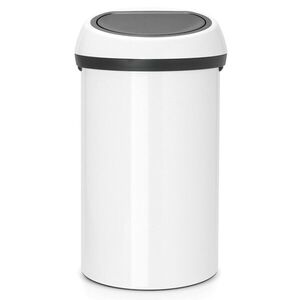 Imagine Cos de gunoi cu soft touch, Brabantia, White, 60 L, 40x40x71 cm, otel, alb
