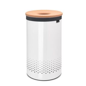 Imagine Cos de rufe, Brabantia, White Cork, 60 L, 38x38x63.5 cm, otel/pluta, alb