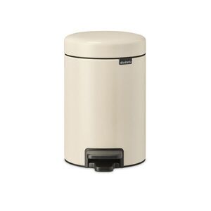 Imagine Cos de gunoi cu pedala, Brabantia, NewIcon, 3 L, 23.5x16.8x26.4 cm, otel, bej