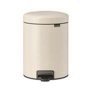 Imagine Cos de gunoi cu pedala, Brabantia, NewIcon, 5 L, 27.2x20.5x29.1 cm, otel, bej