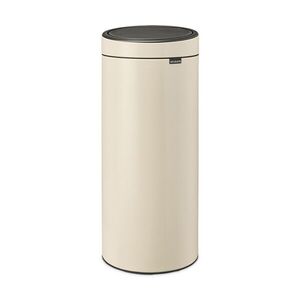 Imagine Cos de gunoi cu soft touch, Brabantia, Touch New, 30 L, 32x29.5x72 cm, otel, bej
