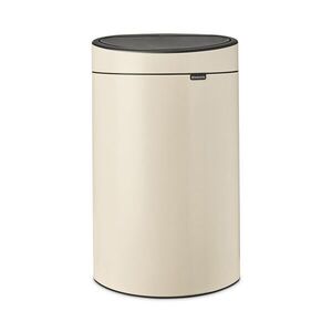 Imagine Cos de gunoi cu soft touch, Brabantia, Touch New, 40 L, 30.2x43.5x72.7 cm, otel, bej