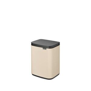 Imagine Cos de rufe, Brabantia, Bo Small, 4 L, 17.2x20x27.2 cm, otel, bej