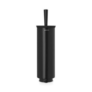 Imagine Perie de toaleta cu suport, Brabantia, Profile Black, 12.5x11.5x43 cm, otel, negru