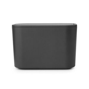 Imagine Cutie deseuri cosmetice, Brabantia, Waste Caddy, 15x8.5x9.8 cm, polipropilena, gri inchis