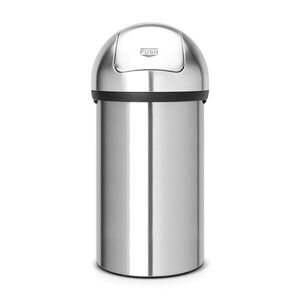 Imagine Cos de gunoi, Brabantia, Matt Steel, 60 L, 40x40x81 cm, otel, argintiu