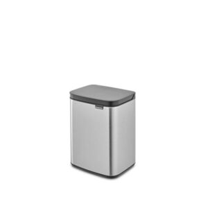 Imagine Cos de gunoi, Brabantia, Bo Small, 4 L, 17.2x20x27.2 cm, otel, argintiu
