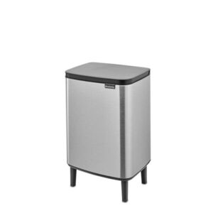 Imagine Cos de gunoi, Brabantia, Bo Small, 12 L, 23x29.5x45.5 cm, otel, argintiu