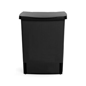 Imagine Cos de gunoi pentru dulap, Brabantia, Black, 10 L, 21.2x25.7x33 cm, otel, negru