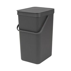 Imagine Cos de gunoi, Brabantia, Sort&Go, 16 L, 27.9x22x40.1 cm, polipropilena, gri
