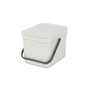 Imagine Cos de gunoi, Brabantia, Sort&Go, 6 L, 24.5x20x18.1 cm, polipropilena, gri deschis